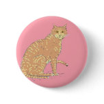 Cats, three, on varios products pinback button