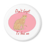 Cats, three, on varios products magnet