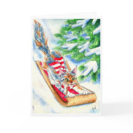 Cat's Toboggan Ride card