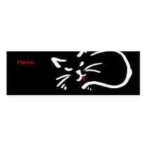 Cat's tongue business cards by Annaart Cat's tongue business cards