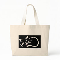 cats tongue cute red bag