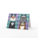 Cats Up To No Good Greeting Card by LisaMarieArt Cats Up To No Good Greeting Card