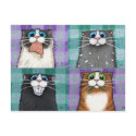 Cats Up To No Good Postcard by LisaMarieArt Cats Up To No Good Postcard