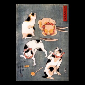 Cats, Utagawa Kuniyoshi Print