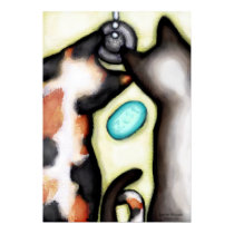 Cats Watching The Tap Art Print