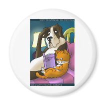 Cats Who Love Too Much Funny Gifts Tees & Cards magnets