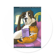 Cats Who Love Too Much Funny Gifts Tees & Cards stickers