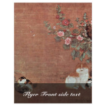 Cats With Boys In A Garden By Mao I (Best Quality) Flyer