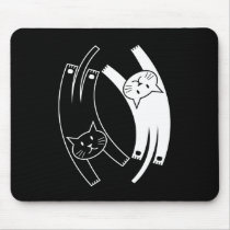 Cats Yin Yang Mousepad by runeer Cats Yin Yang Mousepad
