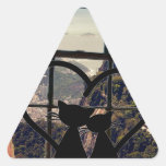 catsin love in Rio De Janeiro Triangle Sticker