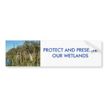Cattails WETLANDS Bumper Sticker bumper stickers by CarolsCamera Cattails WETLANDS Bumper Sticker bumper stickers