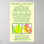 Catterpillar to butterfly poem poster