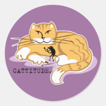 Cattitude and Mouse stickers