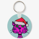cattitude christmas keychains