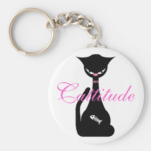 Cattitude Key Chain