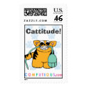 CATTITUDE! Postage Stamp