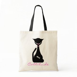 Cattitude Tote Bag bag