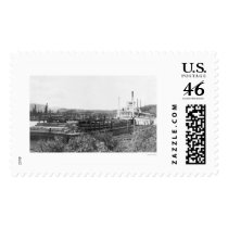 Cattle Barge Yukon River 1914 Stamp