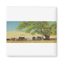 cattle, cow fridge magnet