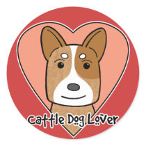 Cattle Dog Lover stickers by dogcartoons Cattle Dog Lover stickers