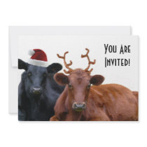 Cattle Farm Staff Christmas Party Invitations