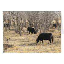 Cattle In Dormant Trees Card