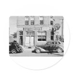 Cattleman's Bar Stockyards Omaha Nebraska Round Sticker