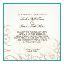 Cattleya Orchid blue - Wedding Invitation