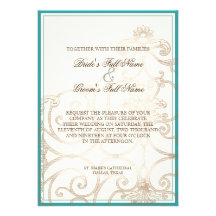 Cattleya Orchid blue - Wedding Invitation