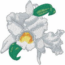 Cattleya Orchid embroidered shirts