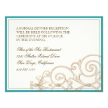 Cattleya Orchid taupe brown - Reception Invite