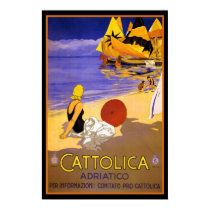CATTOLICA ITALIAN RIVIERA TRAVEL POSTER posters