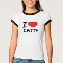 CATTY GIRL - T / White t-shirts by INHOUSEMUSICGROUP CATTY GIRL - T / White t-shirts