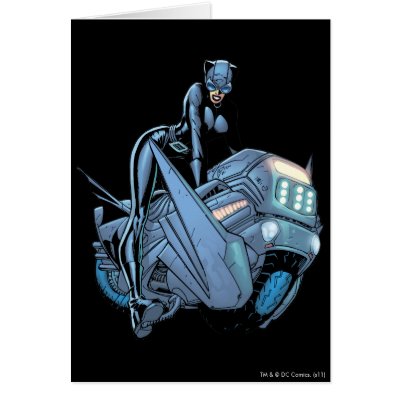 Catwoman and bike cards