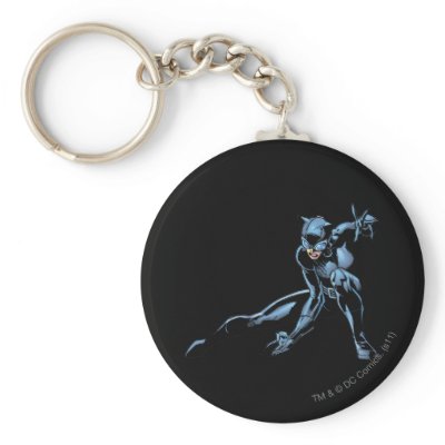 Catwoman crouches keychains