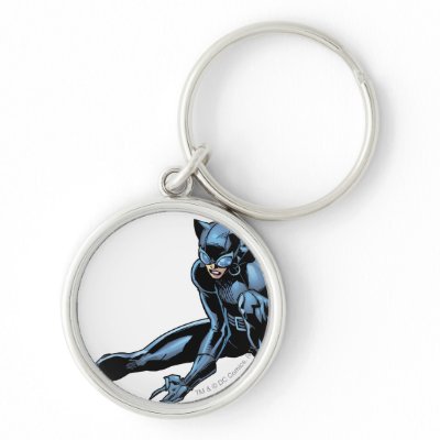 Catwoman crouches keychains
