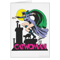 Catwoman & Logo Pink Card
