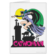 Catwoman & Logo Pink Card