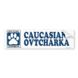 Caucasian Ovtcharka Blue bumper stickers