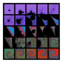 Caught in a spiral posters