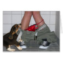 Caught with my pants down, again...Cute Puppy Dog cards by KahunaLuna Caught with my pants down, again...Cute Puppy Dog cards