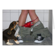 Caught with my pants down, again...Cute Puppy Dog cards by KahunaLuna Caught with my pants down, again...Cute Puppy Dog cards