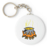 Cauldron on fire keychains