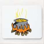 Cauldron on fire mousepads