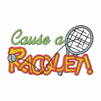 Cause A Racquet Embroidered Shirt