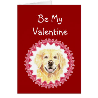 Golden Retriever Valentine Cards | Zazzle