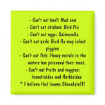 Causes - Healthy Eating Refrigerator Magnet