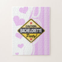 caution bachelorette party yellow warning sign fun puzzle