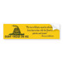 CAUTION "Don't Tread On Me" FLAG Bumper Sticker