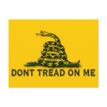 CAUTION "Don't Tread On Me" FLAG Post Cards